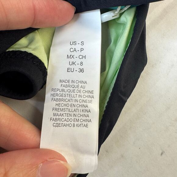 CITRUS Women's Hipster Bikini Bottom Black Colorblock Swimsuit NWT Size Small - Picture 6 of 8